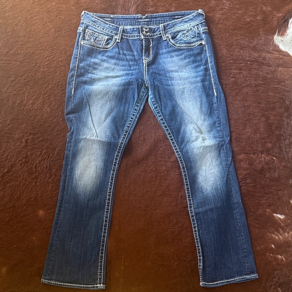 Vigoss Women’s Blue Washed Slim Boot Jeans